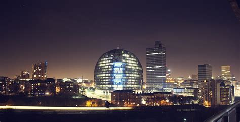 Manchester City Centre Night Time Long Exposure Photograph by Sam ...