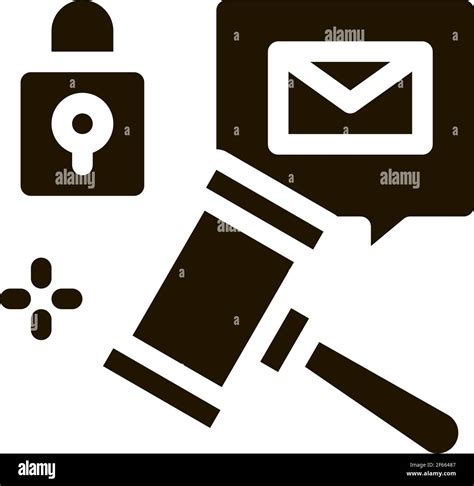 auction hammer icon Vector Glyph Illustration Stock Vector Image & Art - Alamy