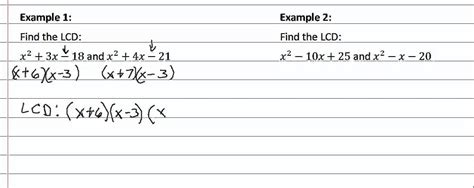 16.2c: LCD/LCM of Polynomials - YouTube