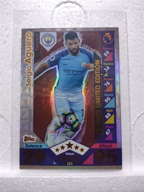 Sergio Aguero Match attax limited edition card, Hobbies & Toys, Toys ...