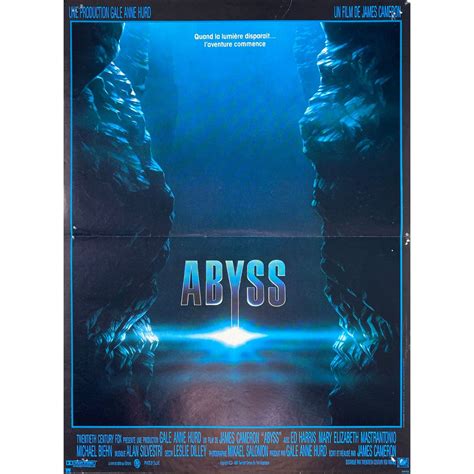 THE ABYSS French Movie Poster - 15x21 in. - 1989