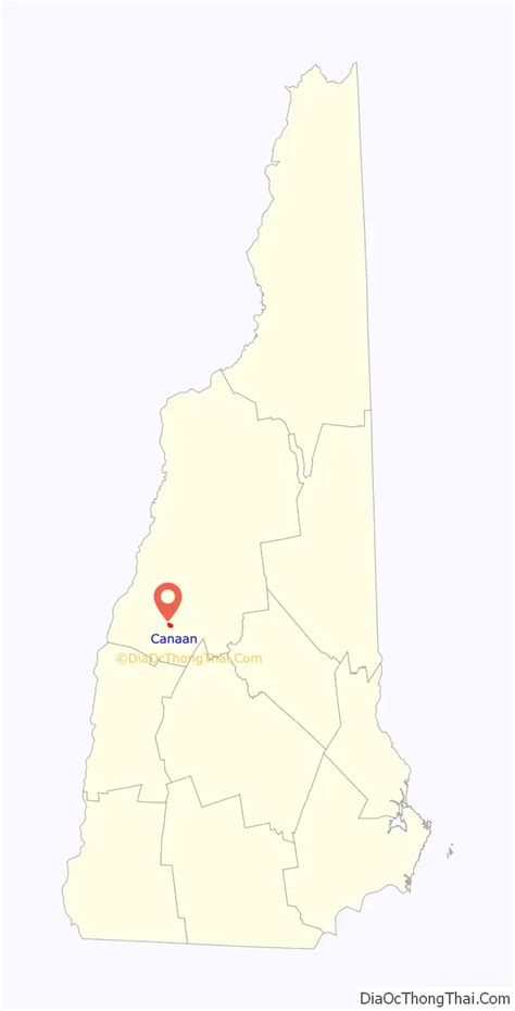 Map of Canaan CDP, New Hampshire - Thong Thai Real