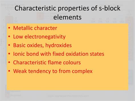 PPT - S-Block Elements PowerPoint Presentation - ID:2970733