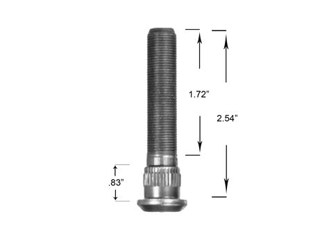 METRIC WHEEL STUD RH - Studs - HD Truck Parts