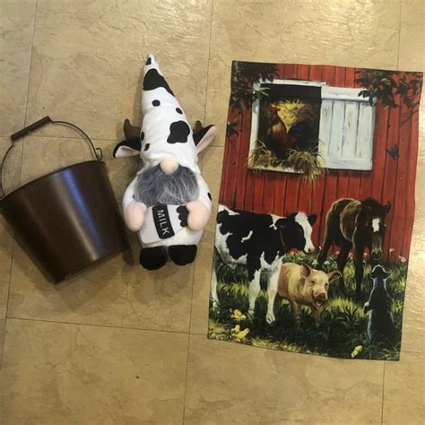 Accents | Cow Themed Gift Set 3 Items New | Poshmark