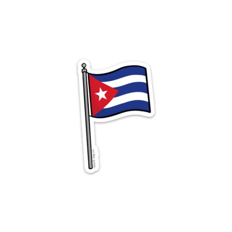 The Cuba Flag Sticker – blank tag co.