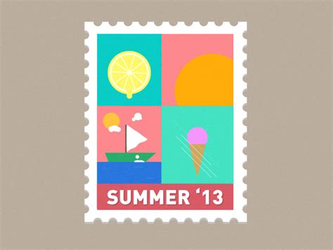 Animated Summer Stamp by Will Tyler on Dribbble