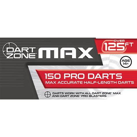 Dart Zone Max 150 Half-Length Pro "Ruby" Darts | Dart Zone Blasters