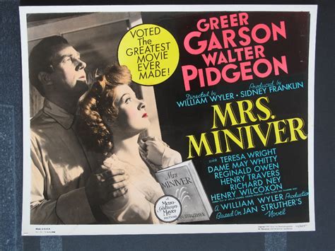 MRS. MINIVER (1942) 8x10 Still Photo For Sale