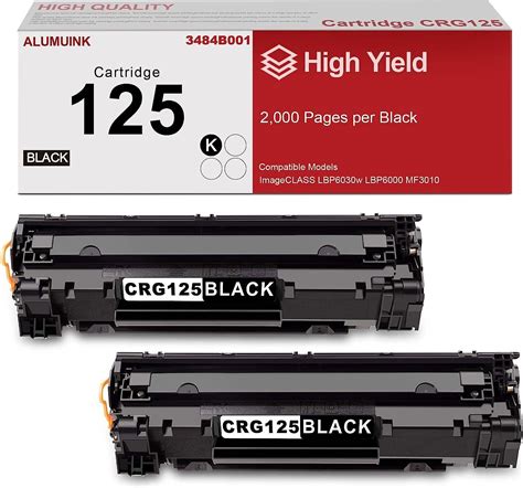 2PK CRG-125 HY For Canon 125 Toner Cartridge imageCLASS MF3010 LBP6030w ...