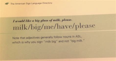 American Sign Language (ASL) Grammar