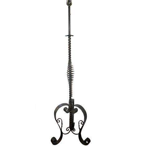 Wrought Iron Floor Lamp For Sale at 1stDibs