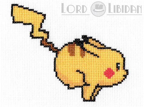 Animated Running Pikachu Cross Stitch | Lord Libidan