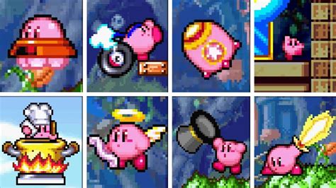 Kirby & The Amazing Mirror - All Copy Abilities - YouTube