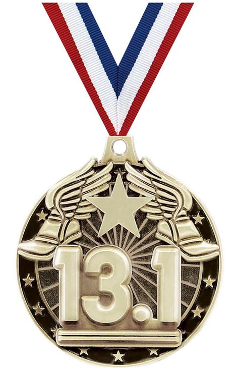 Half Marathon Medals, 2" Gold Diecast Half Marathon Medal Award 1 Pack ...