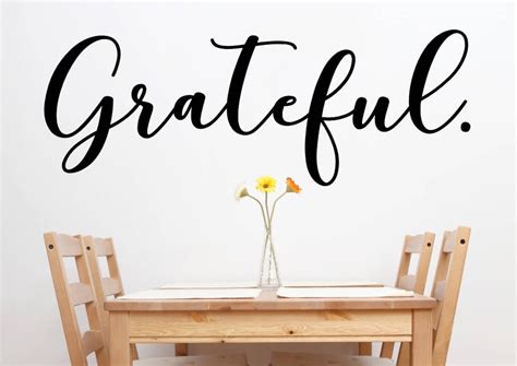 Grateful Wall Decor Grateful Wall Art Grateful Wall Decal - Etsy