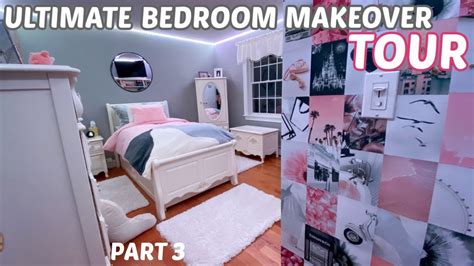 ULTIMATE BEDROOM MAKEOVER ROOM TOUR (part 3) - YouTube