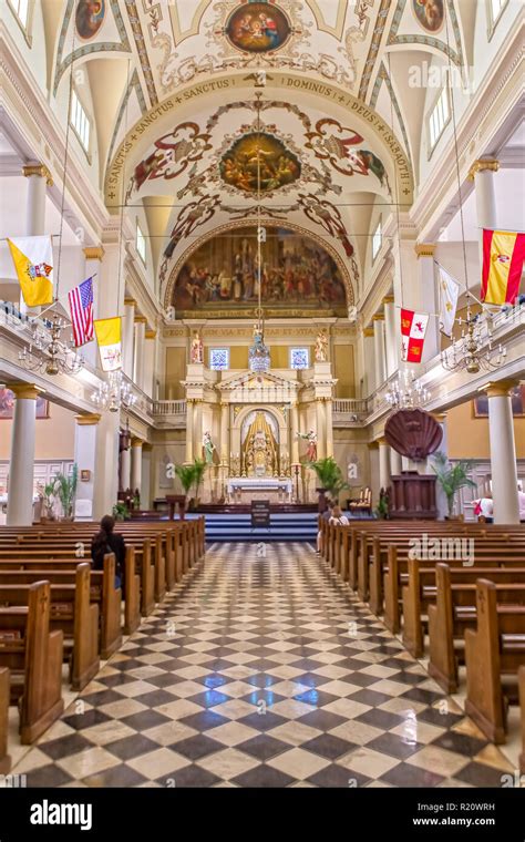 Interior of the St. Louis Cathedral in New Orleans, LA Stock Photo - Alamy