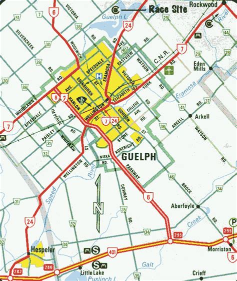 Guelph Map - Canada