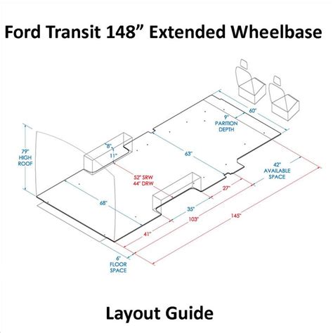 Transit 130" WB Layout Guide | U.S. Upfitters | Ford transit, Ford transit camper conversion ...