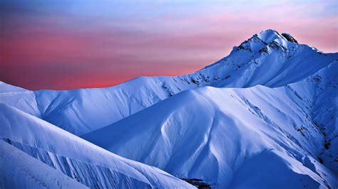 Snowy Mountains Backgrounds Download Free - Sunset Over Snowy Mountains (#558236) - HD Wallpaper ...