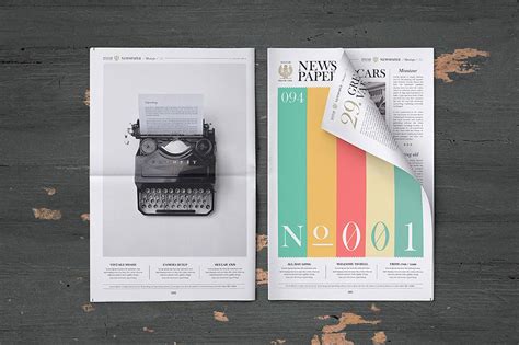 Front Page Newspaper Mockup - Mockup World