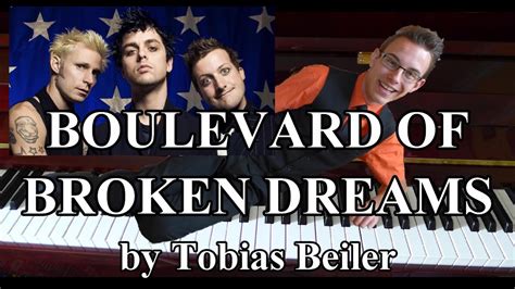 Boulevard of broken dreams - Green Day with Lyrics Piano Solo - YouTube