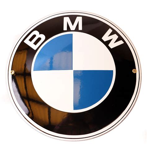 BMW Dealership Wall Sign Enamel Advertising In Good Condition - Catawiki