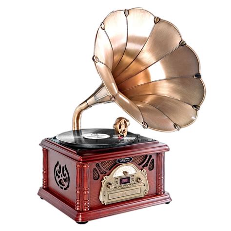 Pyle PTCDCS3UIP - Retro Vintage Classic Style Turntable Phonograph ...