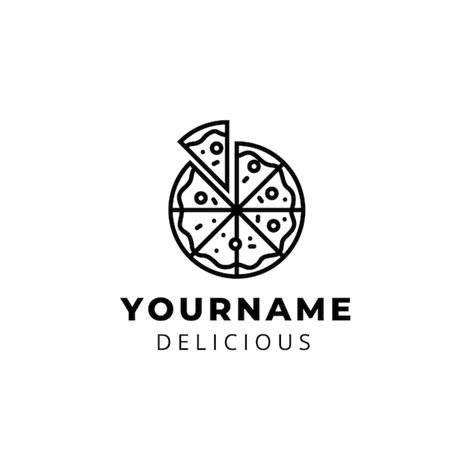 Premium Vector | Illustrated Modern Pizza Logo Design