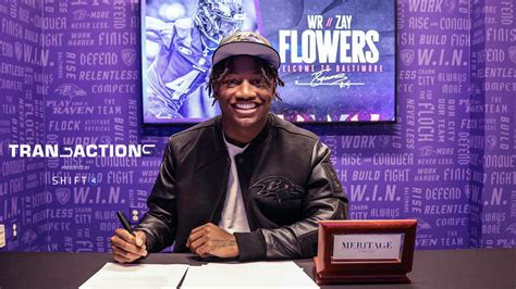 Zay Flowers Signs Rookie Contract