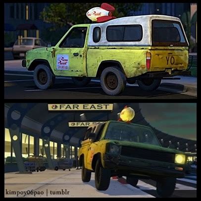 Just noticed that the Pizza Planet truck from Toy Story is an old 1980 ...