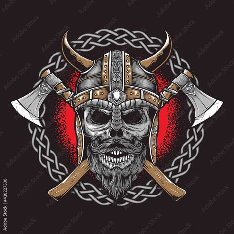 viking with axe vector logo Stock Vector | Adobe Stock