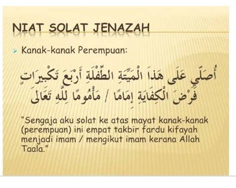 Niat Sholat Jenazah - Kumpulan Doa