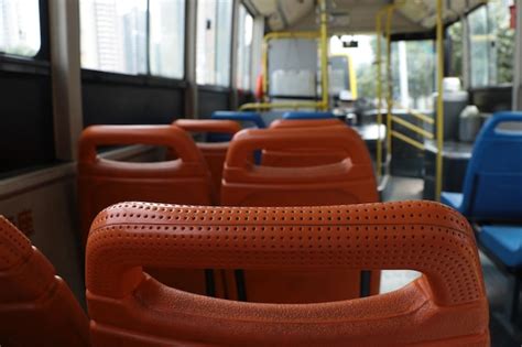 Premium Photo | Empty seats in bus