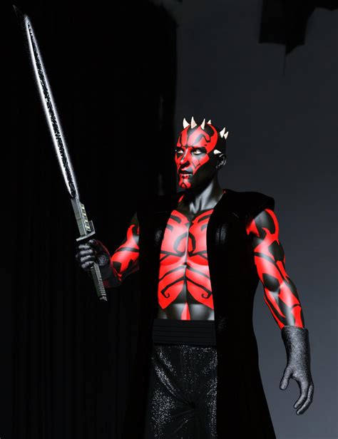 Darth Maul with the darksaber by dazinbane on DeviantArt