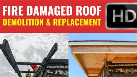 Fire Damaged Roof Repair and Replacement | All About Roofing, LLC. - YouTube