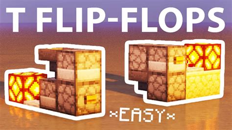 How to Build T Flip-Flops in Minecraft *EASY* - YouTube