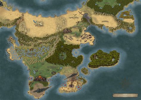 ArtStation - Alkebulan D&D Campaign Map