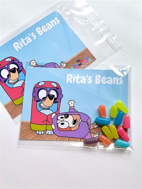 Party Favors, Bluey Party Favors, Bluey Birthday, Bluey, Ritas Beans ...