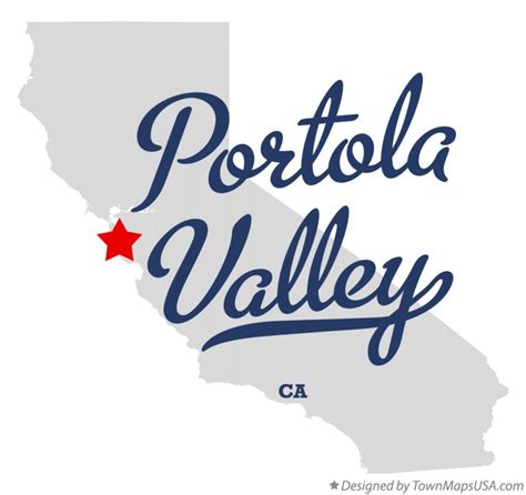 Map of Portola Valley, CA, California