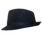 Men’s Wool Fedora Hat | York Black Crushable Snap Brim Wool Felt by ...