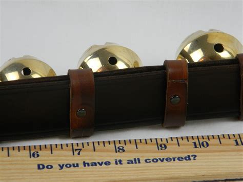 Santa Claus Sleigh Bells Solid Brass With Custom Leather Strap - Etsy