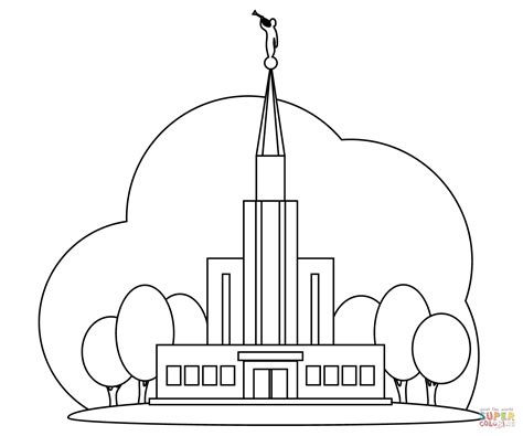 Temple Coloring Pages