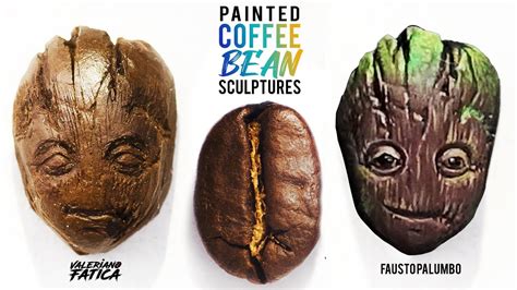 Painted Coffee Bean Sculpture - Valeriano Fatica + Fausto Palumbo - YouTube