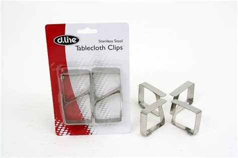 Stainless Steel Tablecloth Clips - Set of 4 | at Mighty Ape NZ