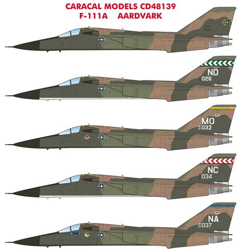 Caracal Models CD48139 - F-111A Aardvark Suffolk England, General Dynamics, Caracal, Aardvark ...