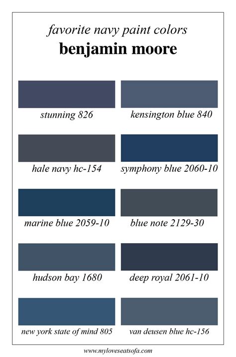 Explore The Benjamin Moore Paint Color Chart For Your Home - Paint Colors