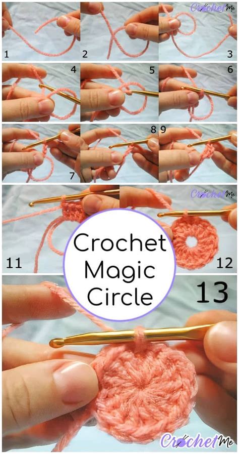 Crochet magic circle or magic ring step by step tutorial – Artofit