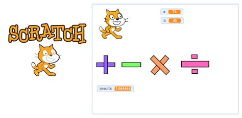 Calculator program with Scratch